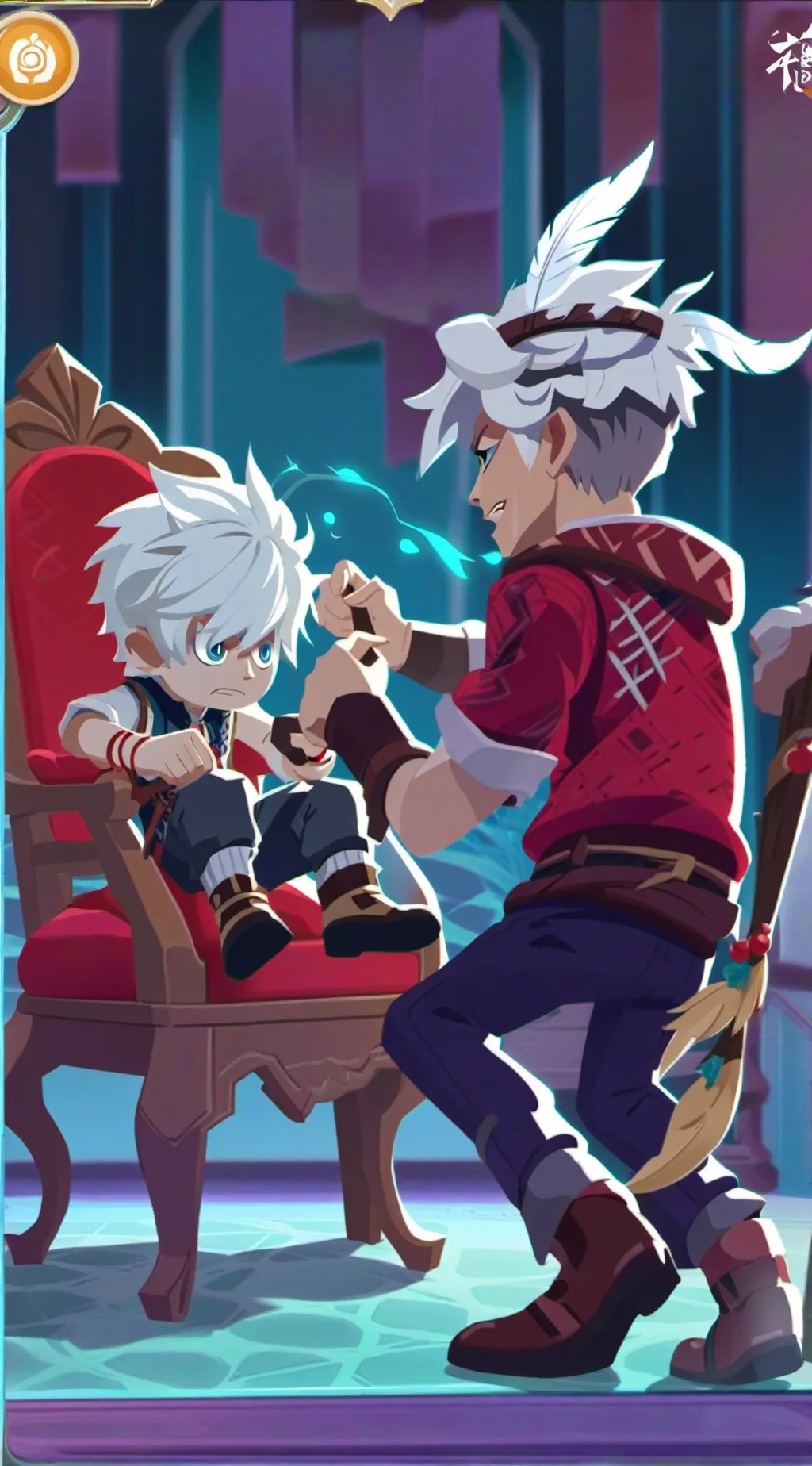 ai character: engel beat oliver background