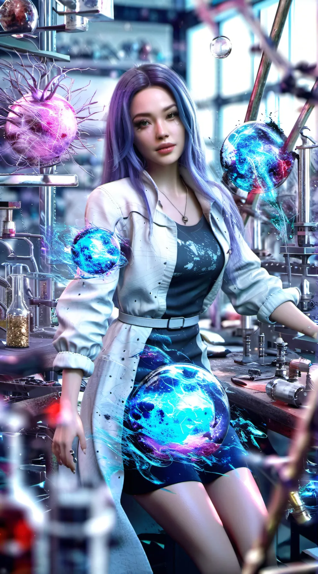 ai character: the VK's are in la background