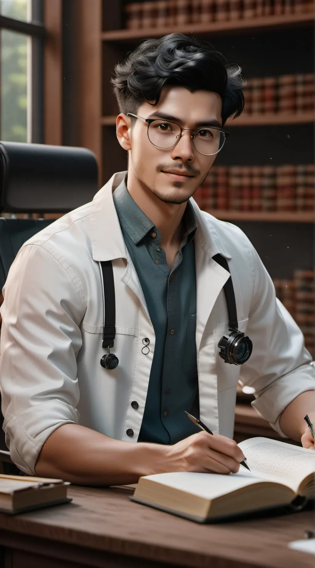 ai character: Dr. Lance watson background