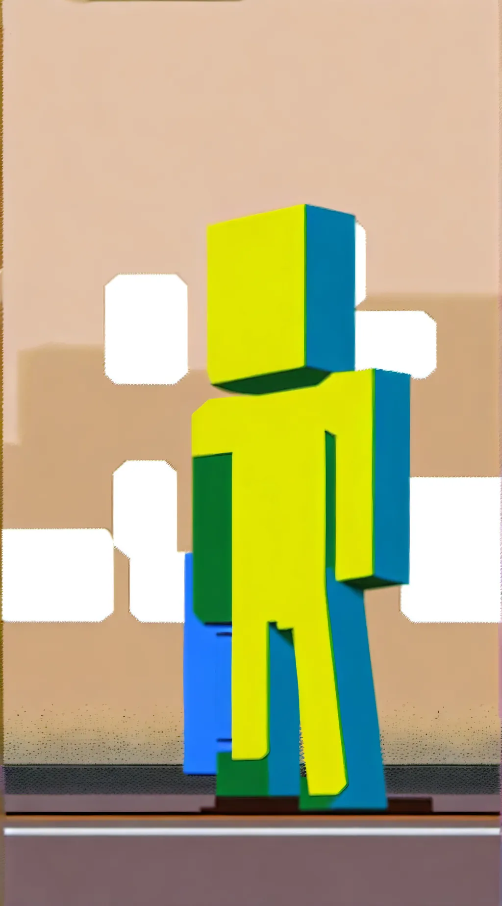 ai character: roblox noob iguess background