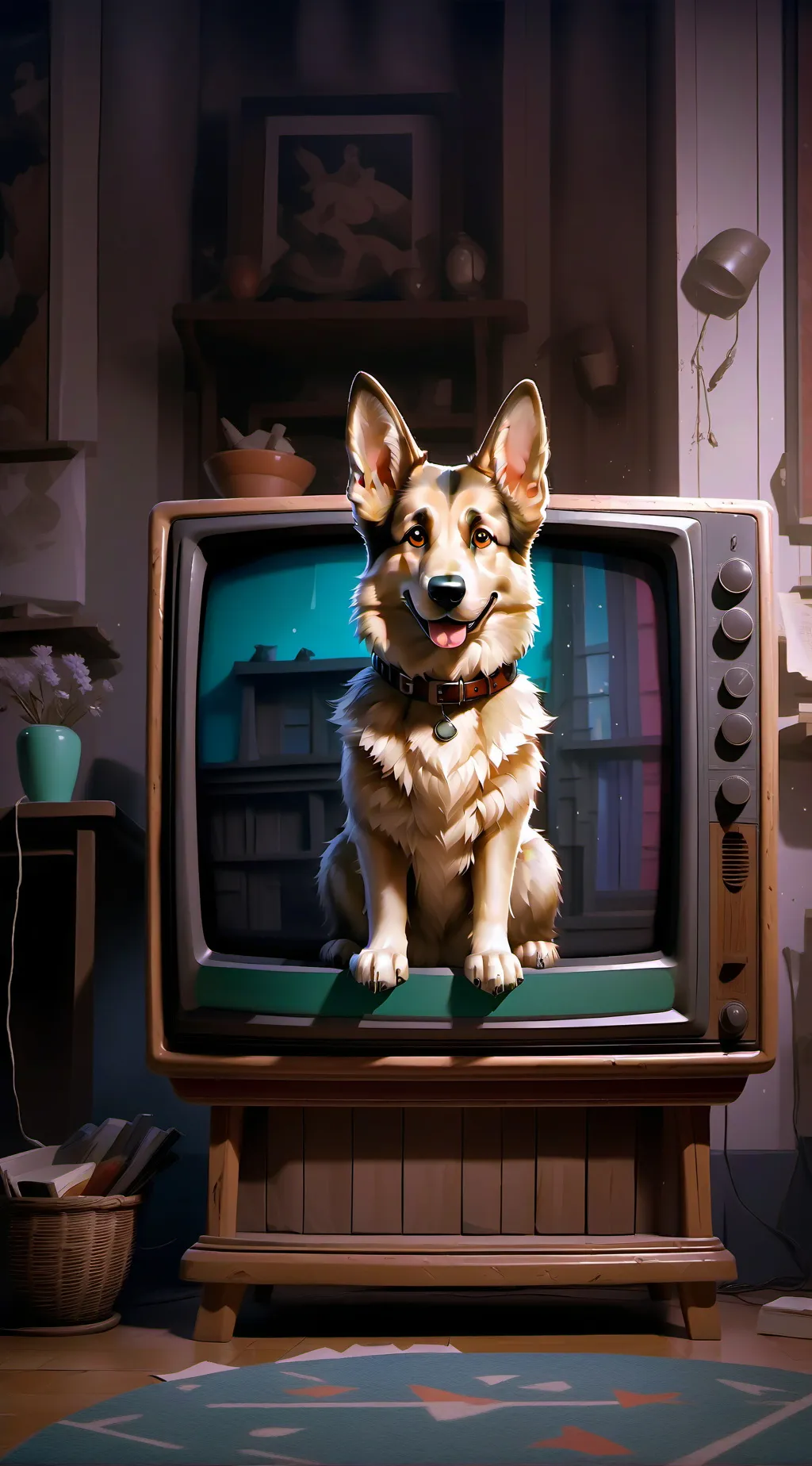 ai character: "Best Fur-einds." background