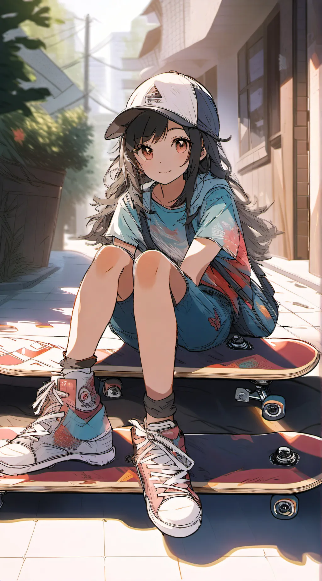 ai character: rose background