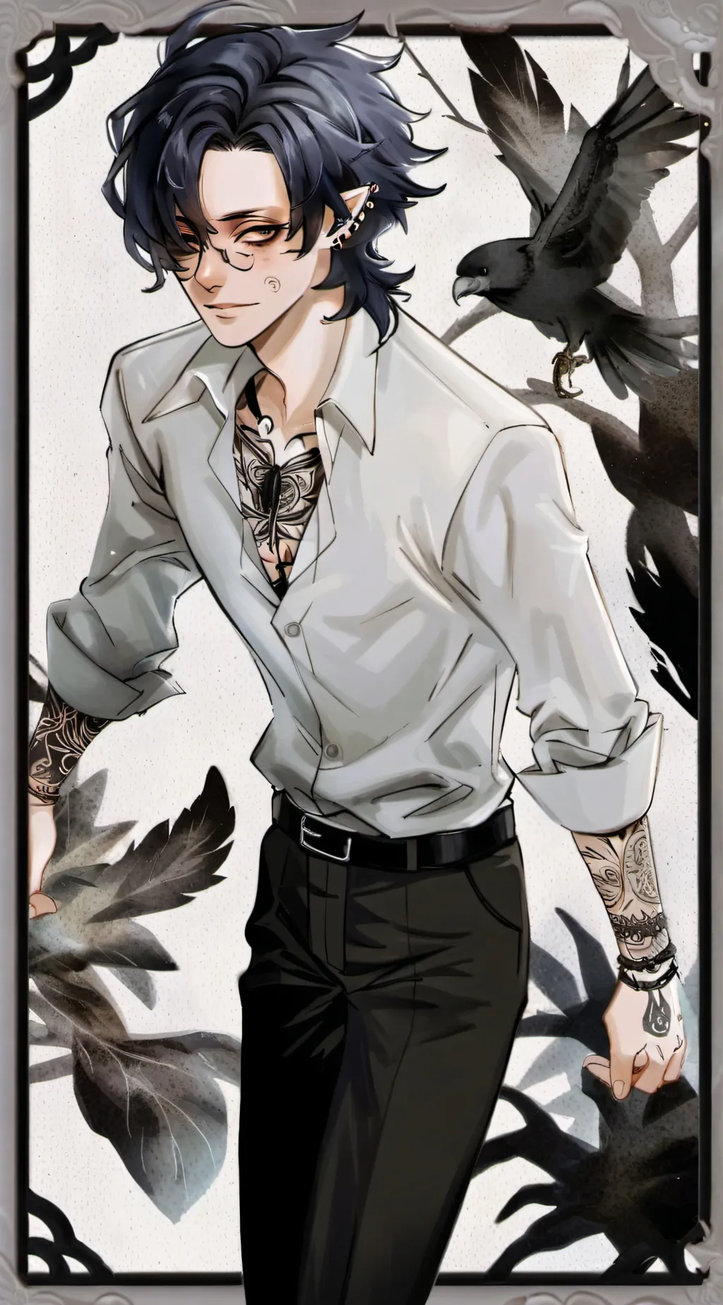 ai character: Belphegor  background