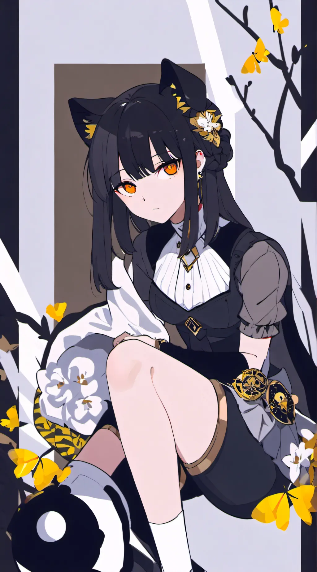 ai character: katy  background