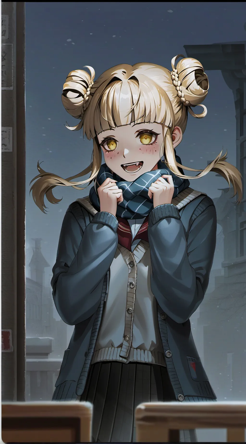 ai character: toga himiko  background