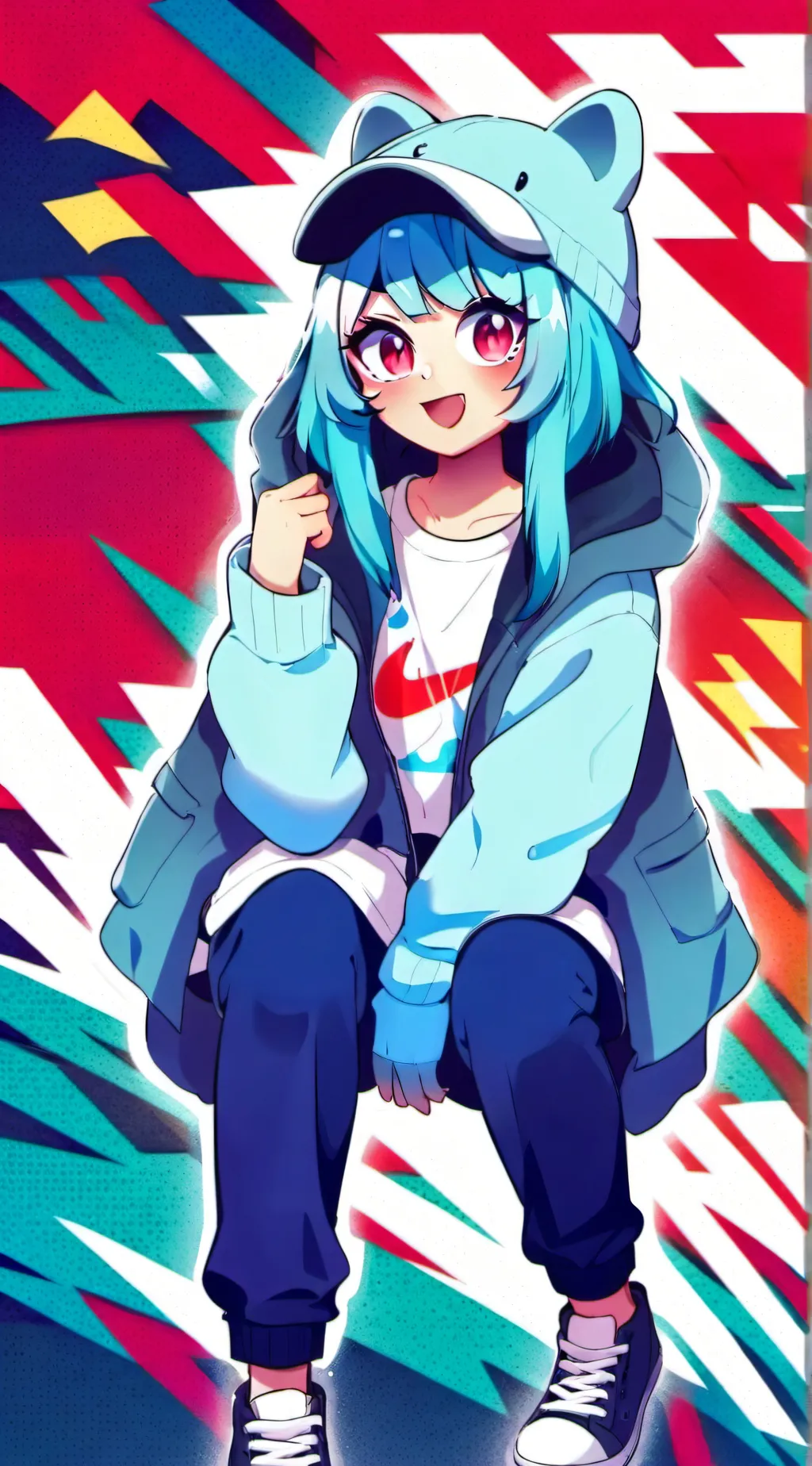 ai character: sky background