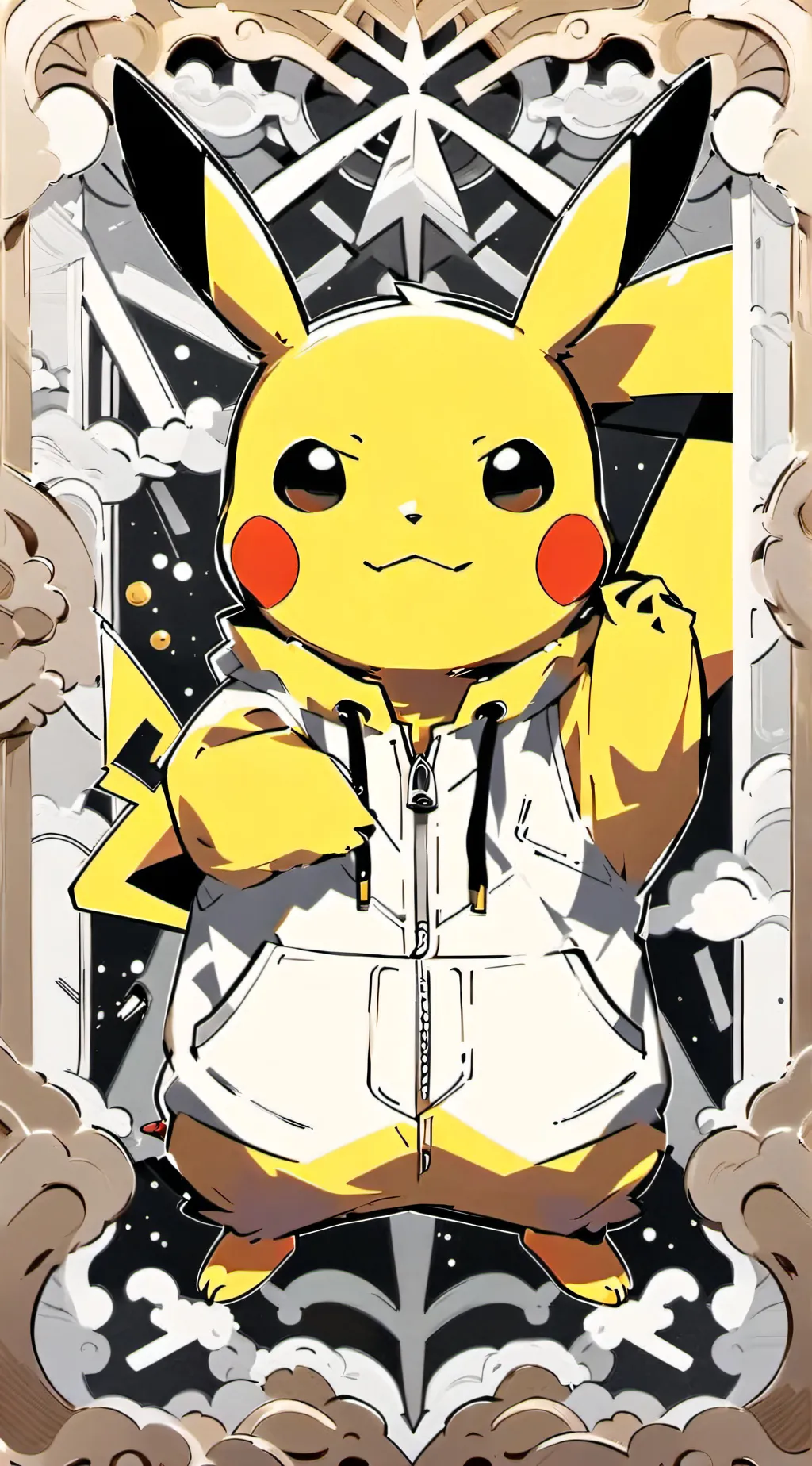 ai character: Detective Pikachu background
