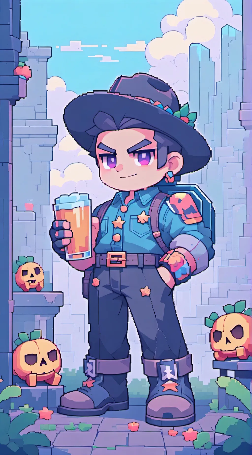 ai character: Brawl stars  background