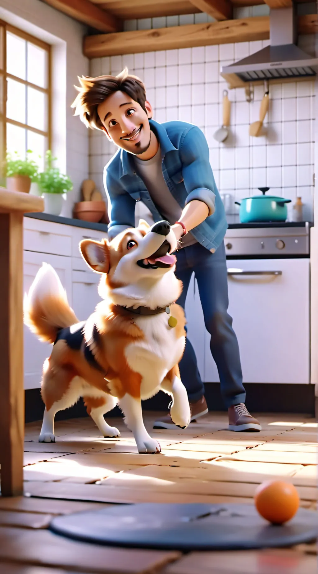 ai character: Corgi background