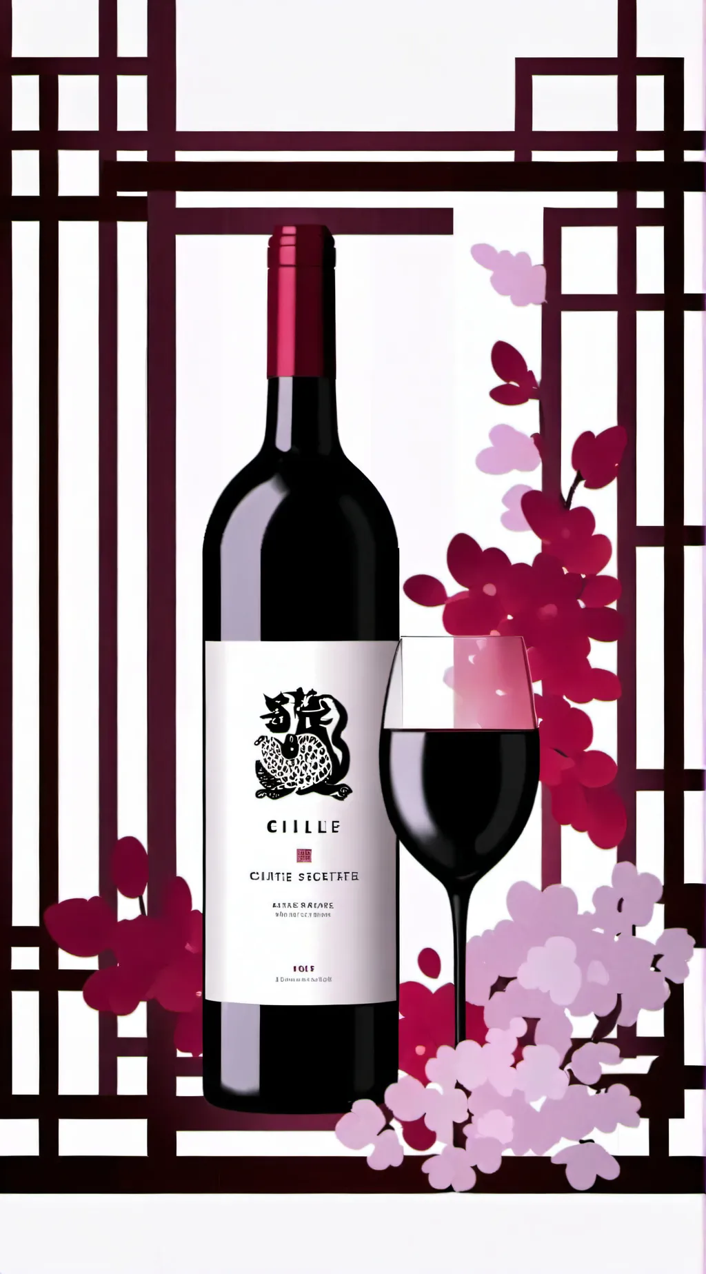 ai character: wine background