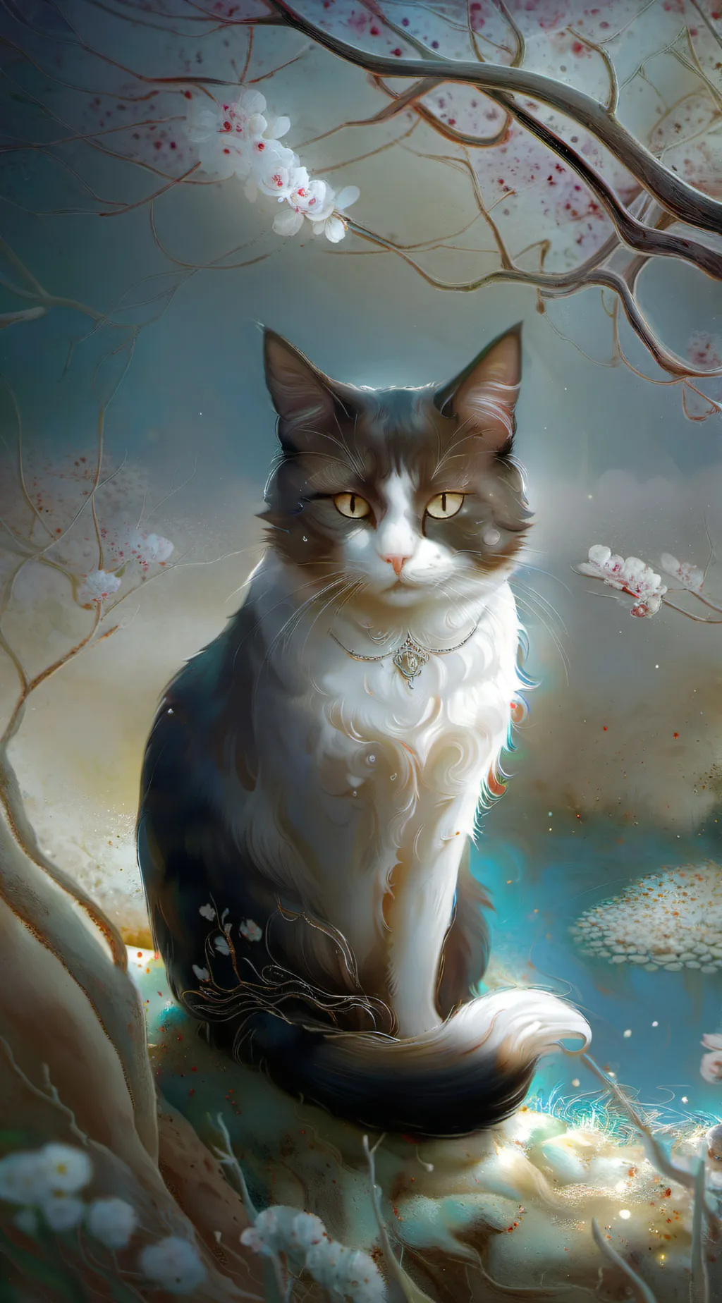 ai character: wisdom cat background