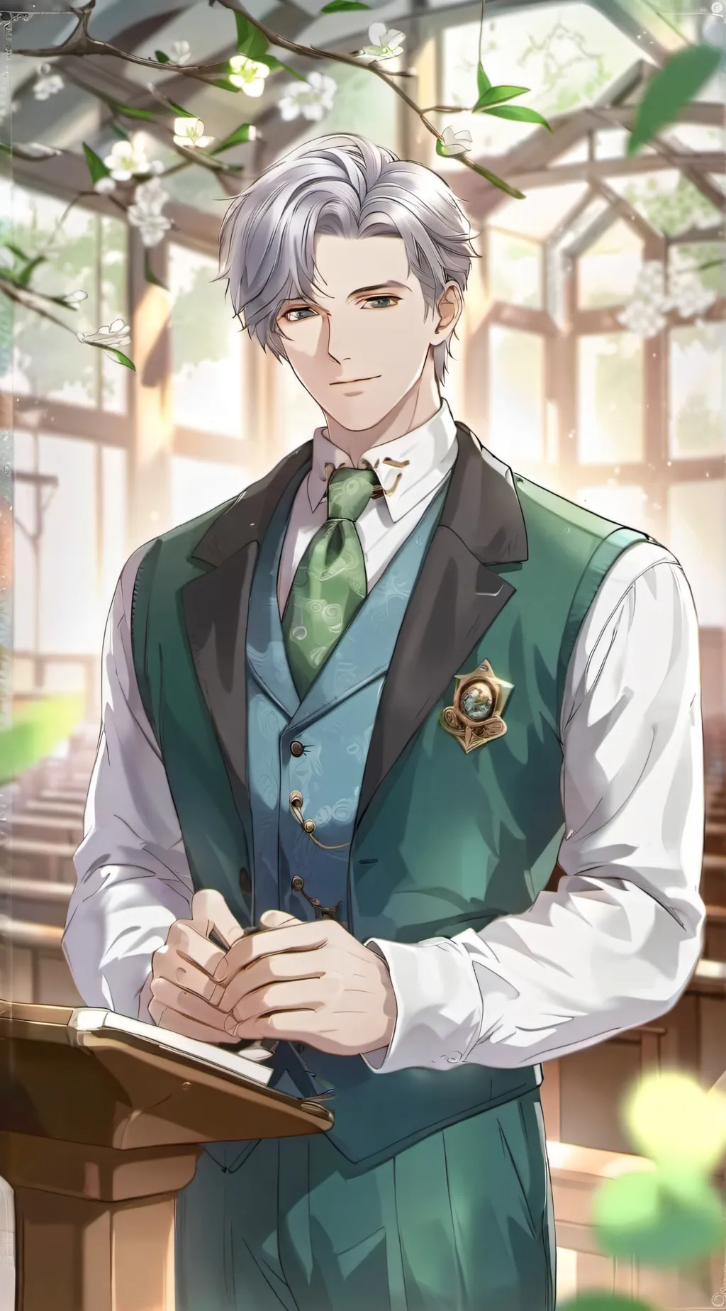 ai character: August Sader background
