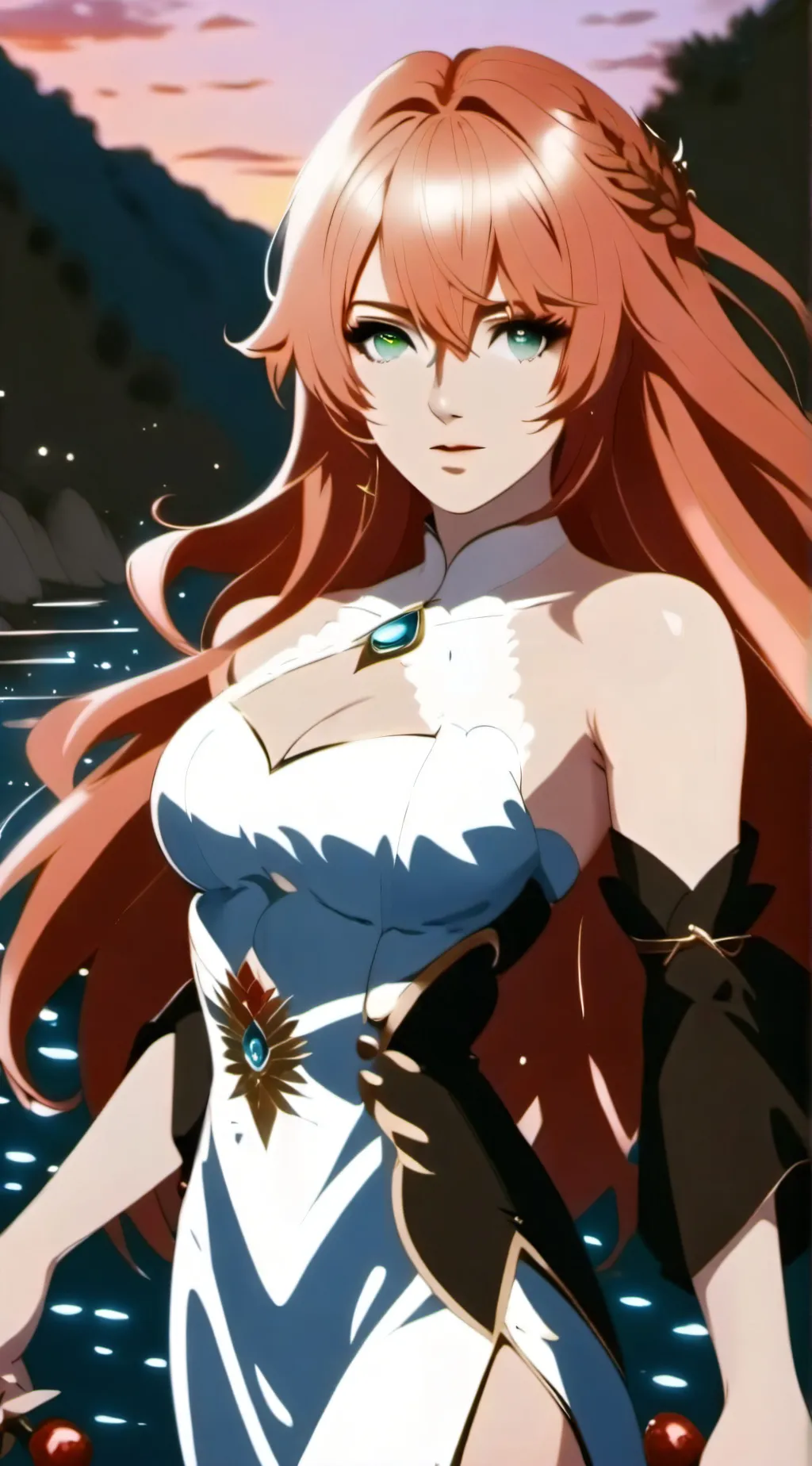 ai character: fireia fireheart  background