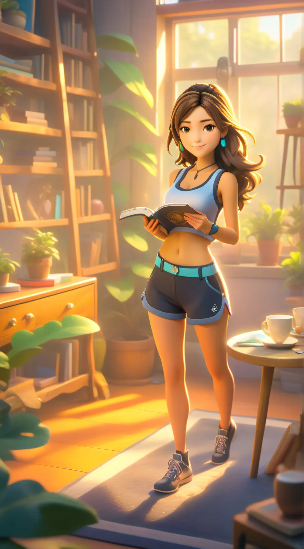 ai character: Aria background