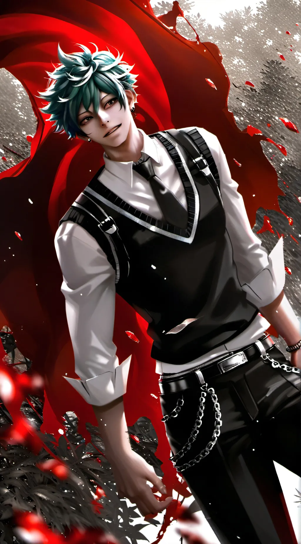 ai character: Villain Deku  background