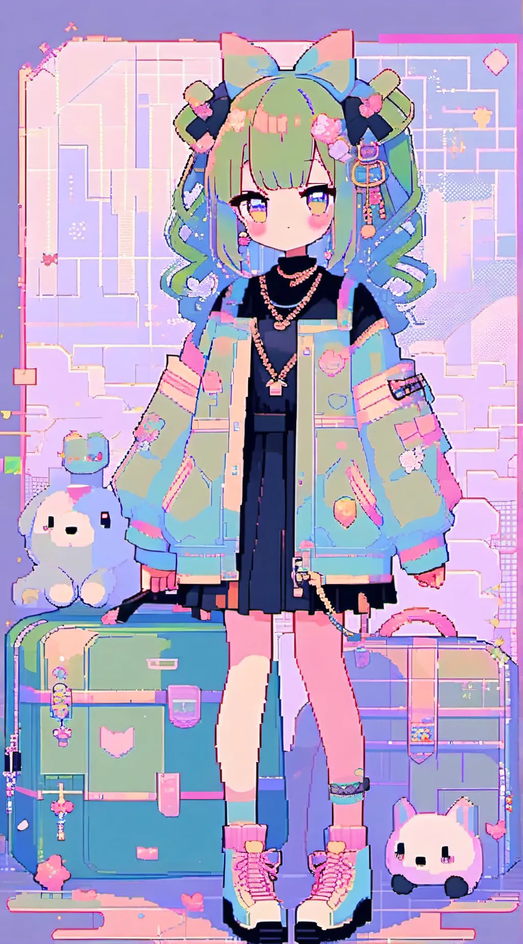 ai character: AI girl background