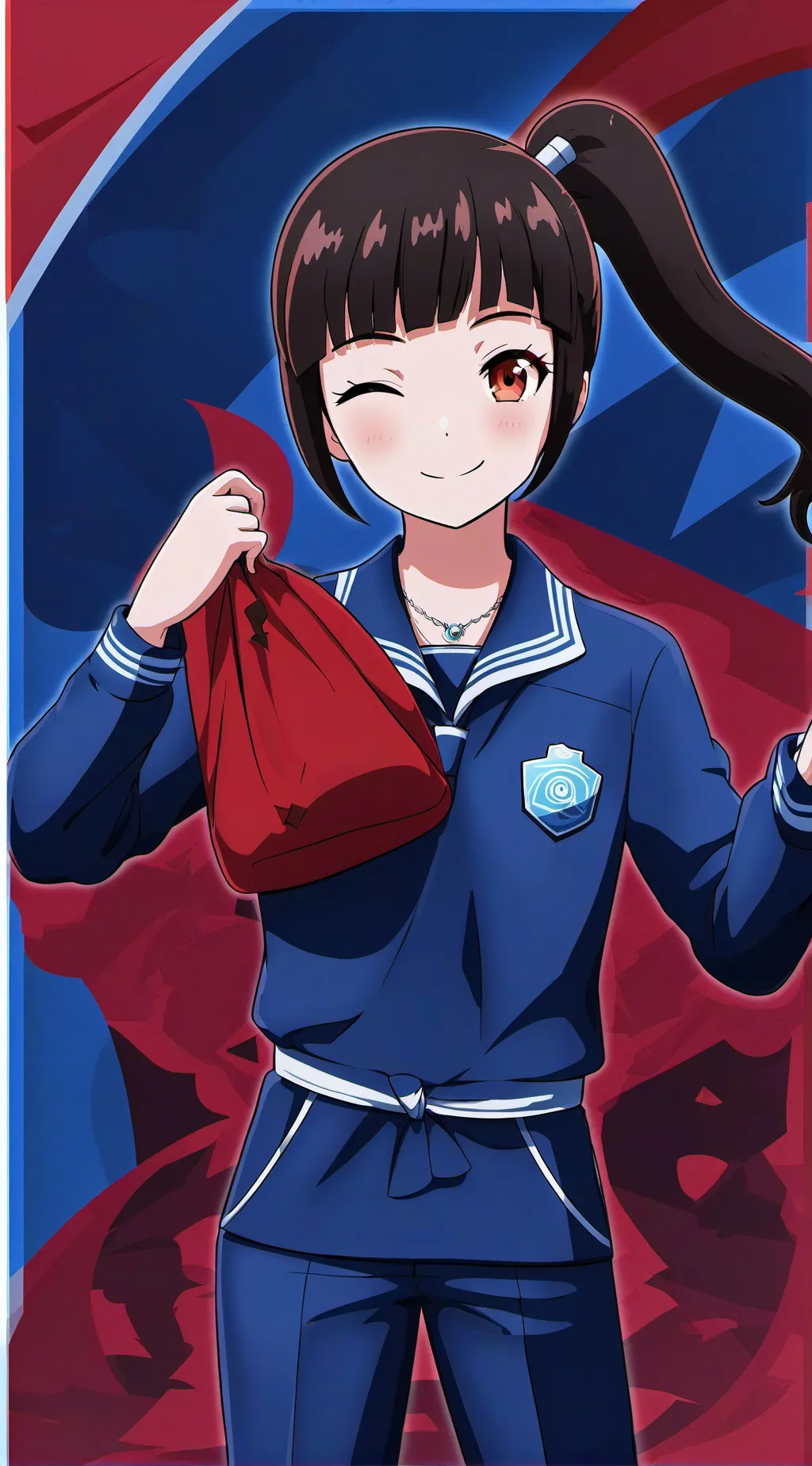 ai character: asuka toyama background