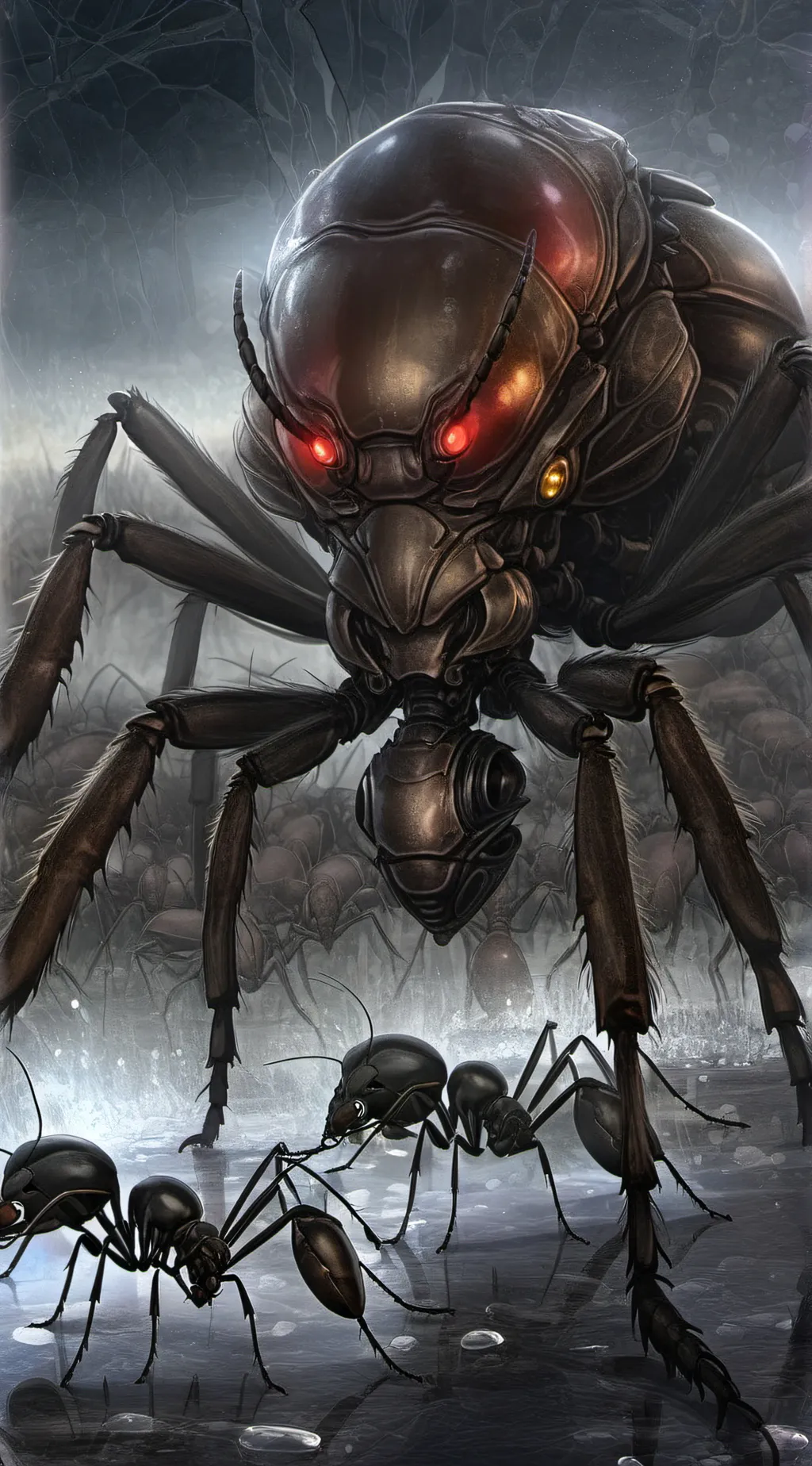 ai character: Giant ant background