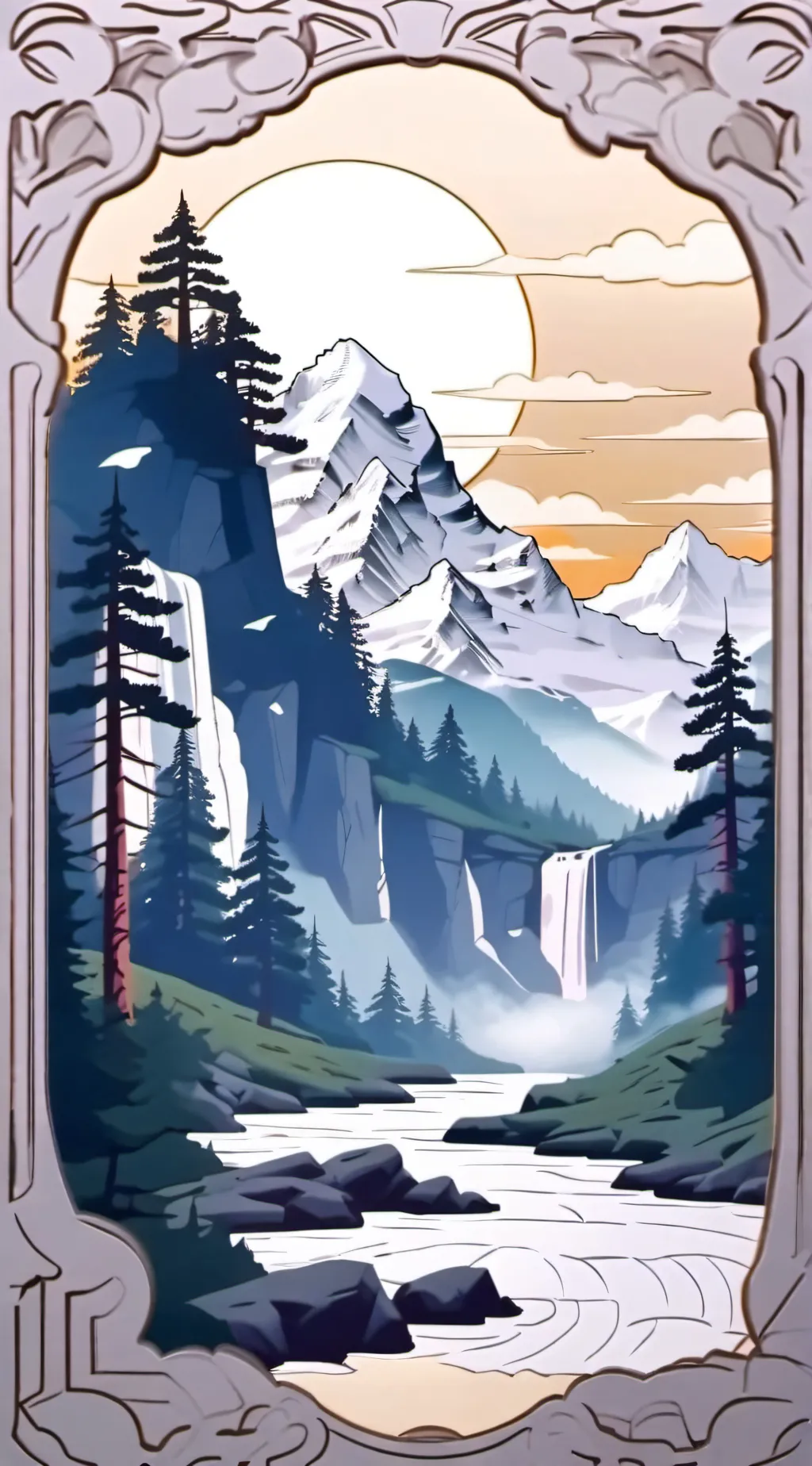 ai character: Olympus  background
