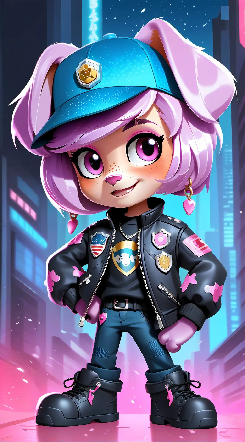 ai character: Skye  background