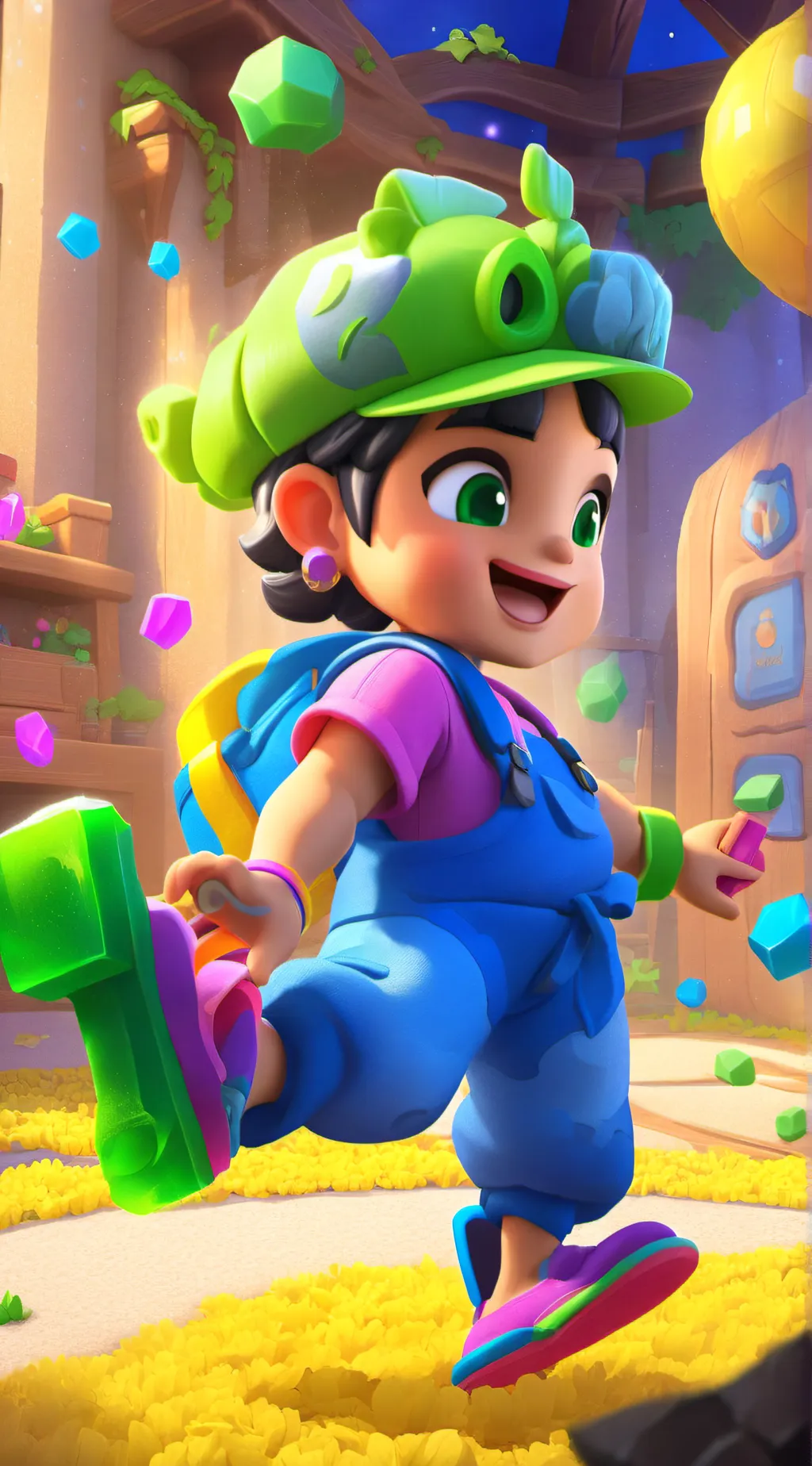 ai character: sussy background
