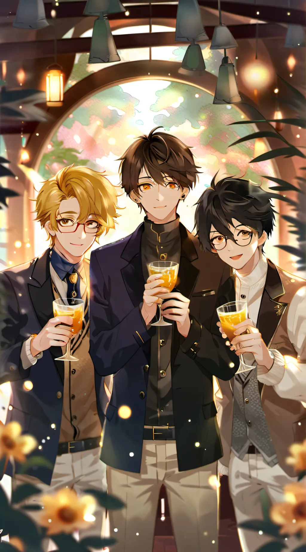 ai character: Mathew & max~ background