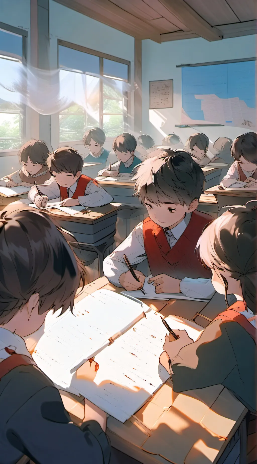 ai character: Super power school background