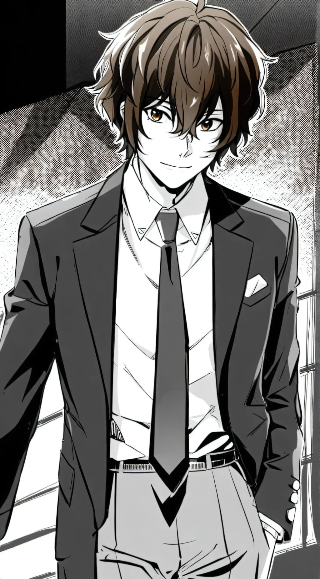 ai character: Osamu Dazai background