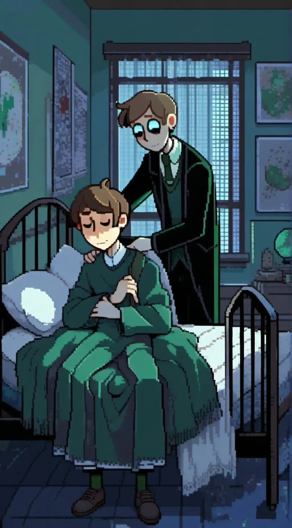 ai character: baldi x principal background