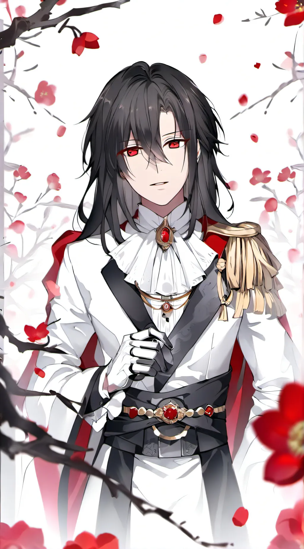 ai character: Levi🖤♥️ background