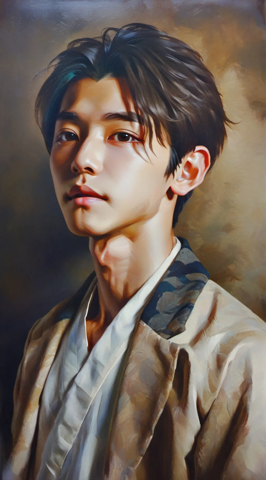 ai character: KangDoosuk  background
