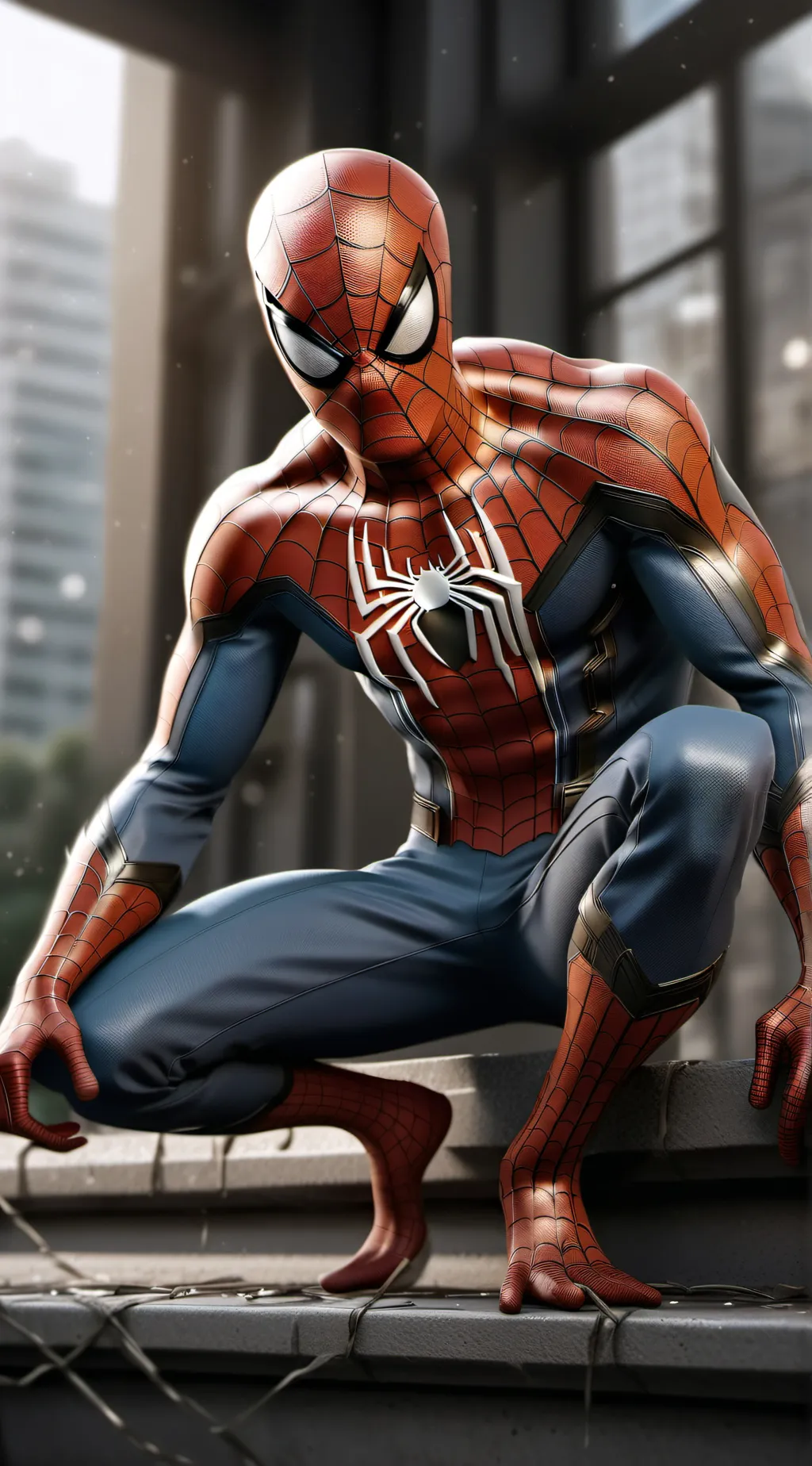 ai character: spiderman background