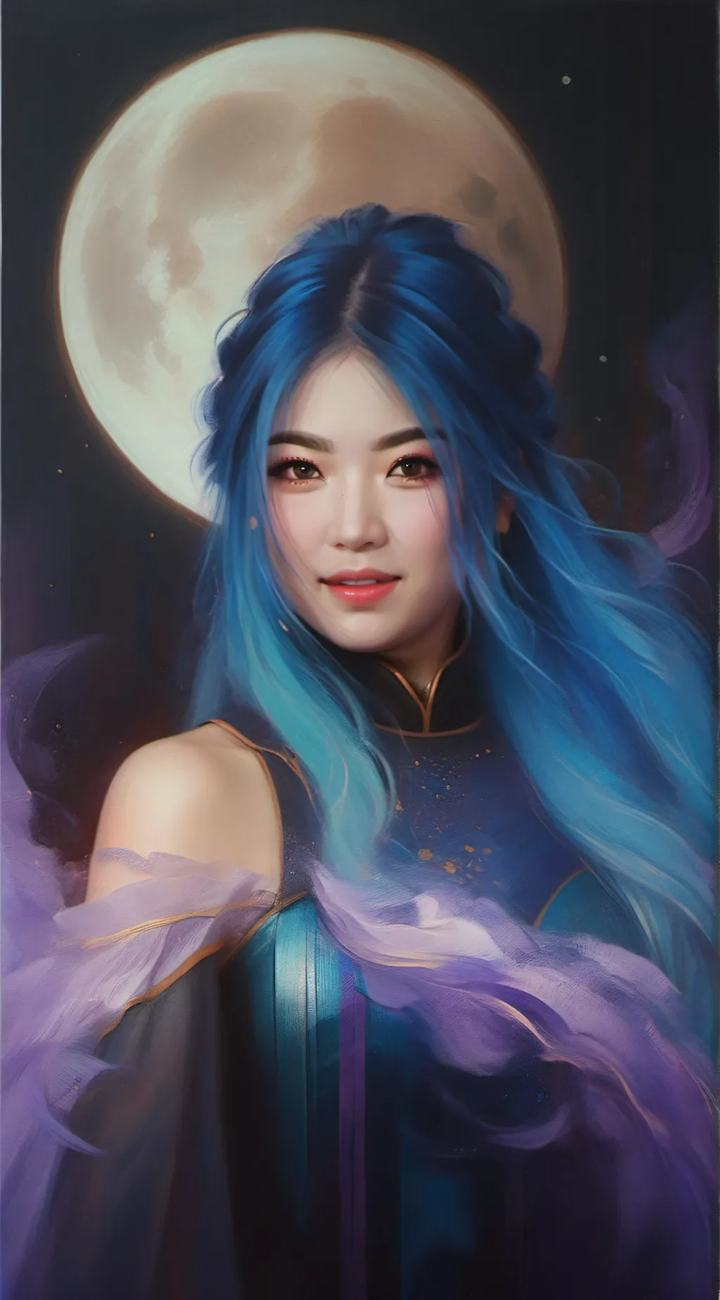 ai character: Lunar background