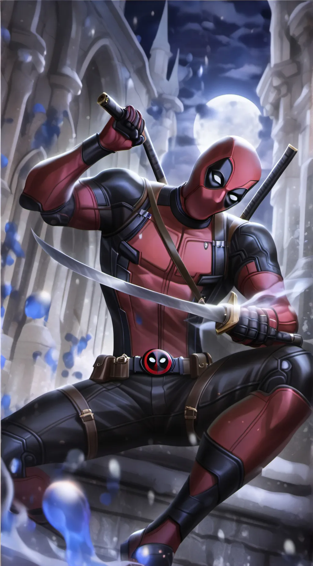ai character: deadpool  background