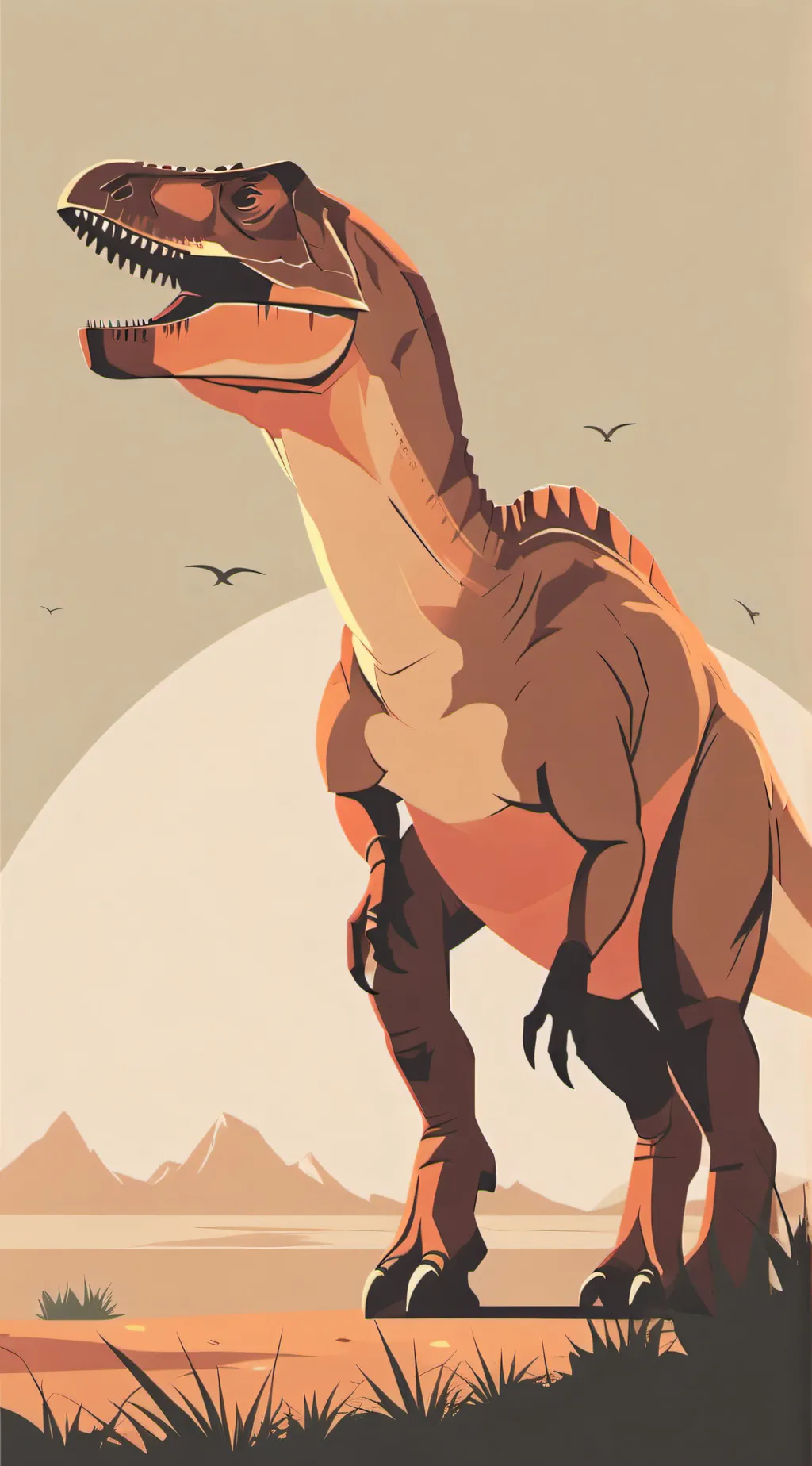 ai character: megalosarus  background