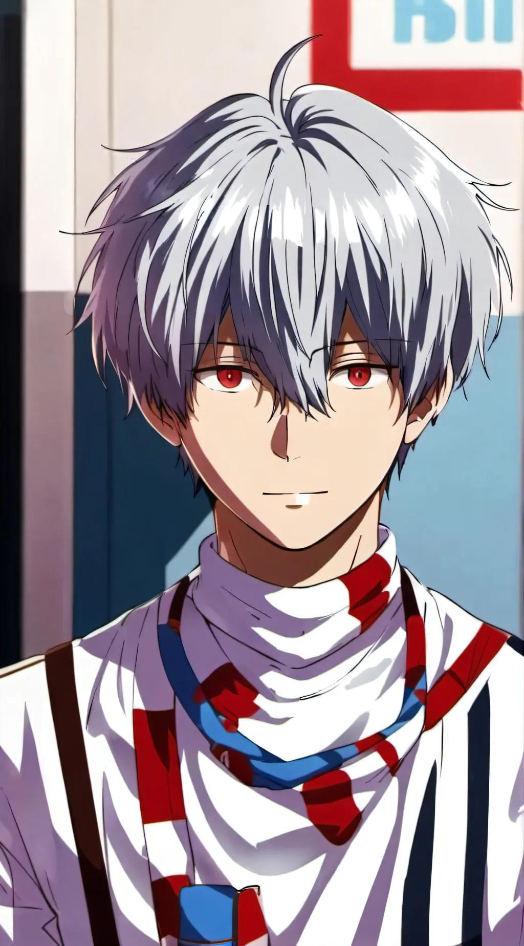 ai character: Tododeku slime background