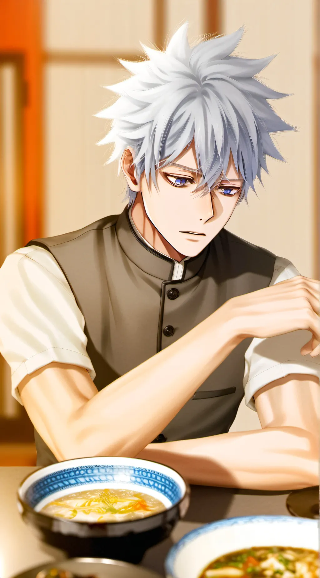 ai character: Gojo&Utahime Date background