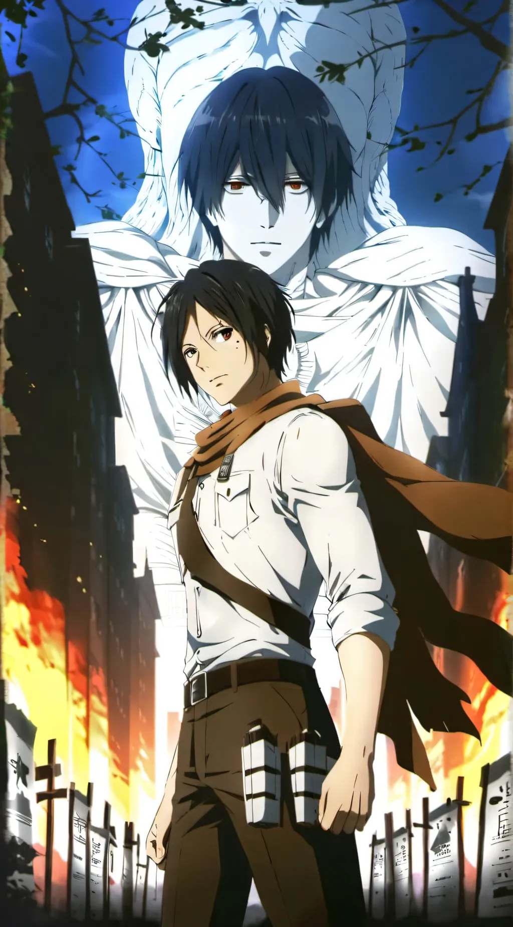 ai character: attack on Titan background