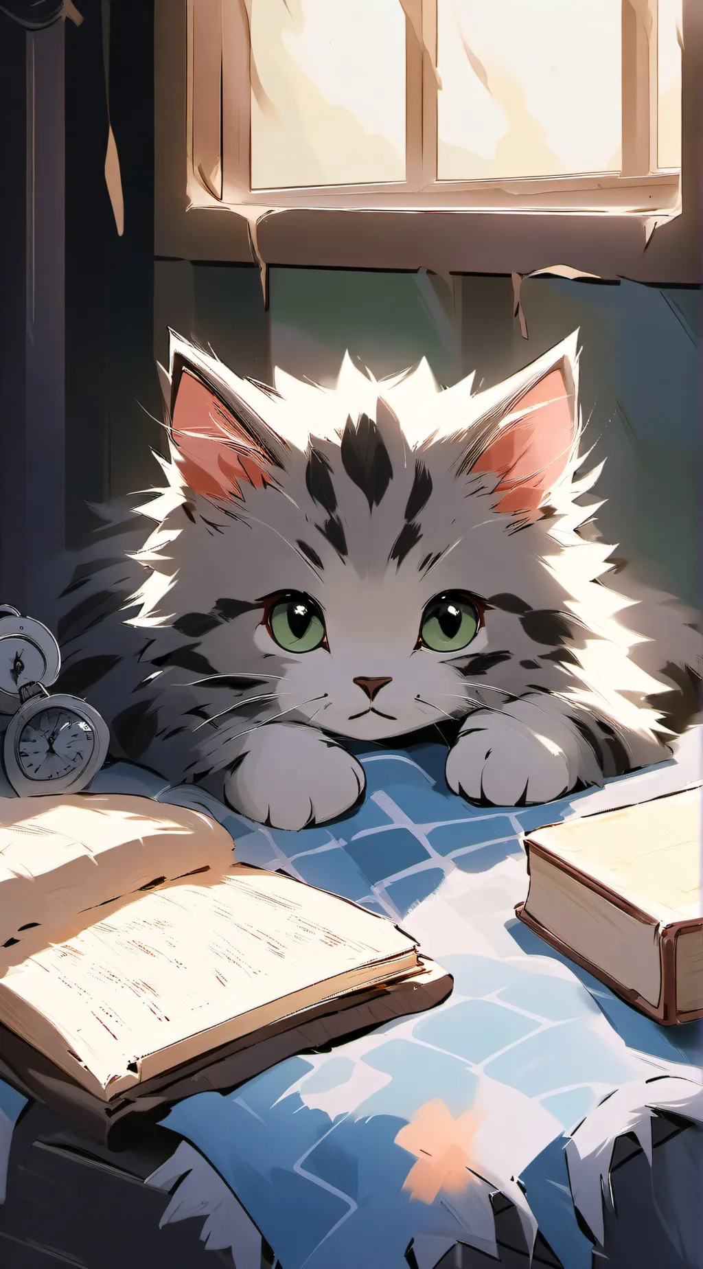 ai character: cat background