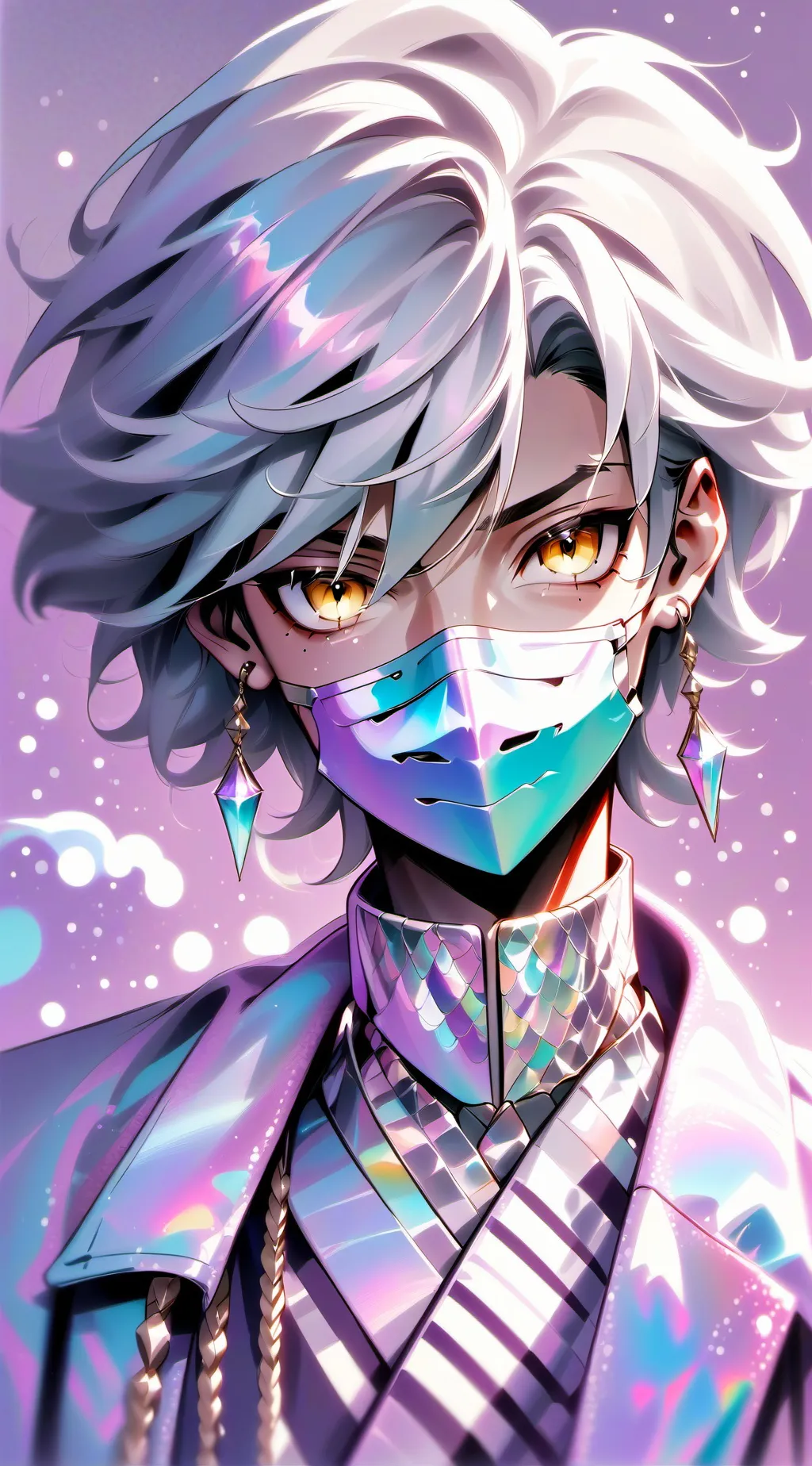 ai character: Lov✨✨💚🖤🤍😈 background