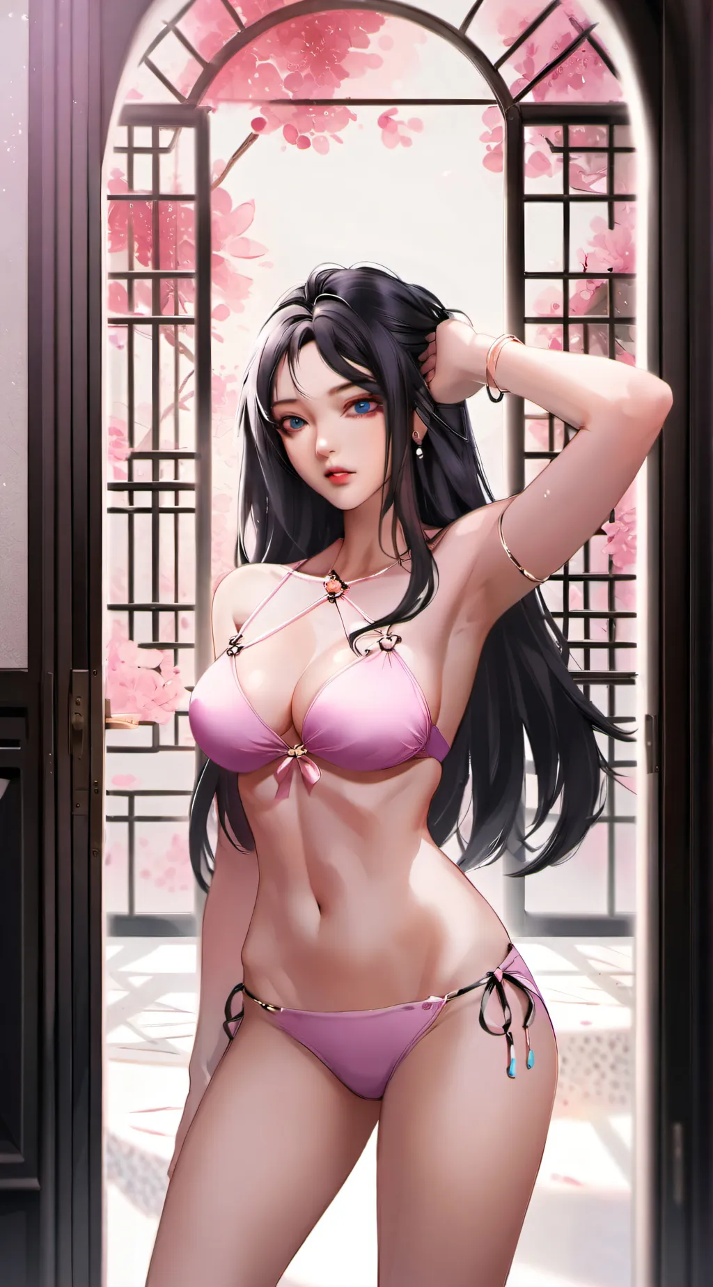 ai character: Cherry background