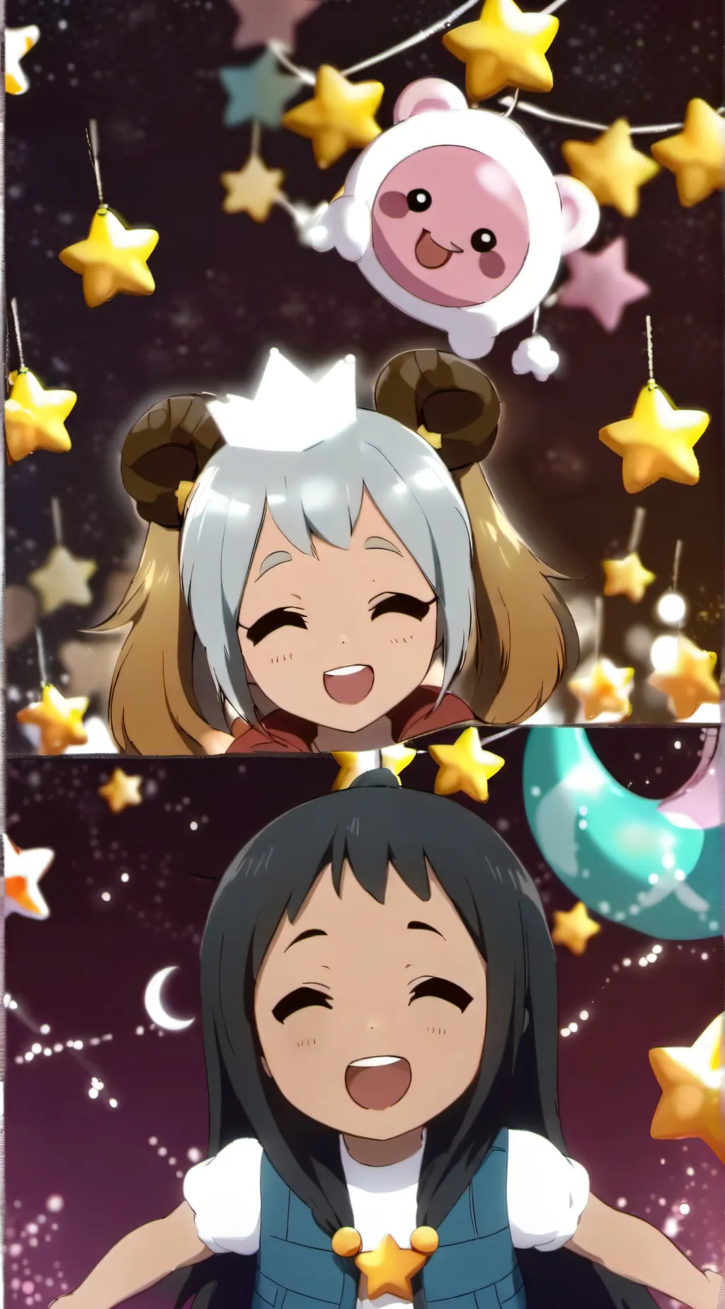 ai character: Lana and Jennie background