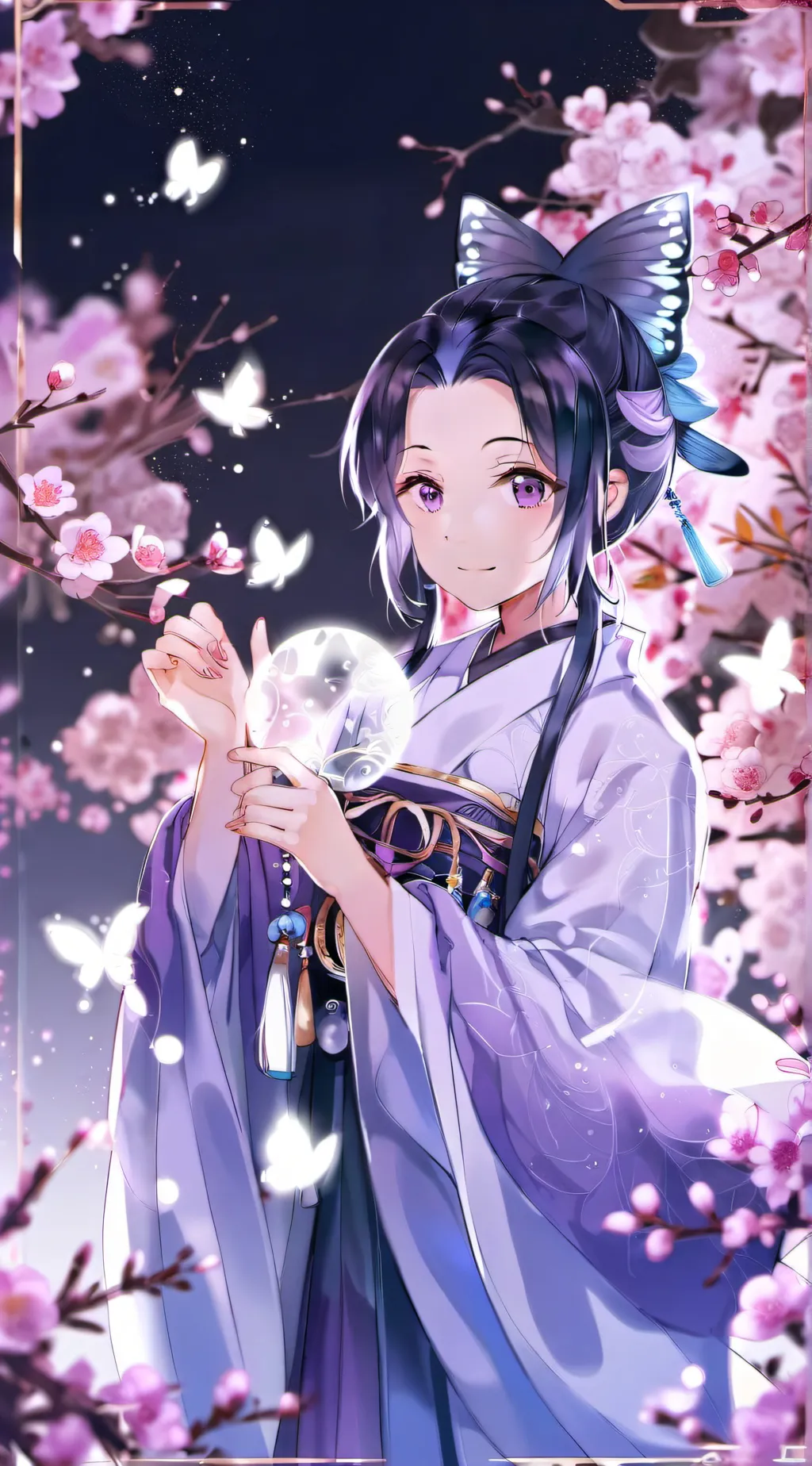 ai character: shinobu kocho~ background