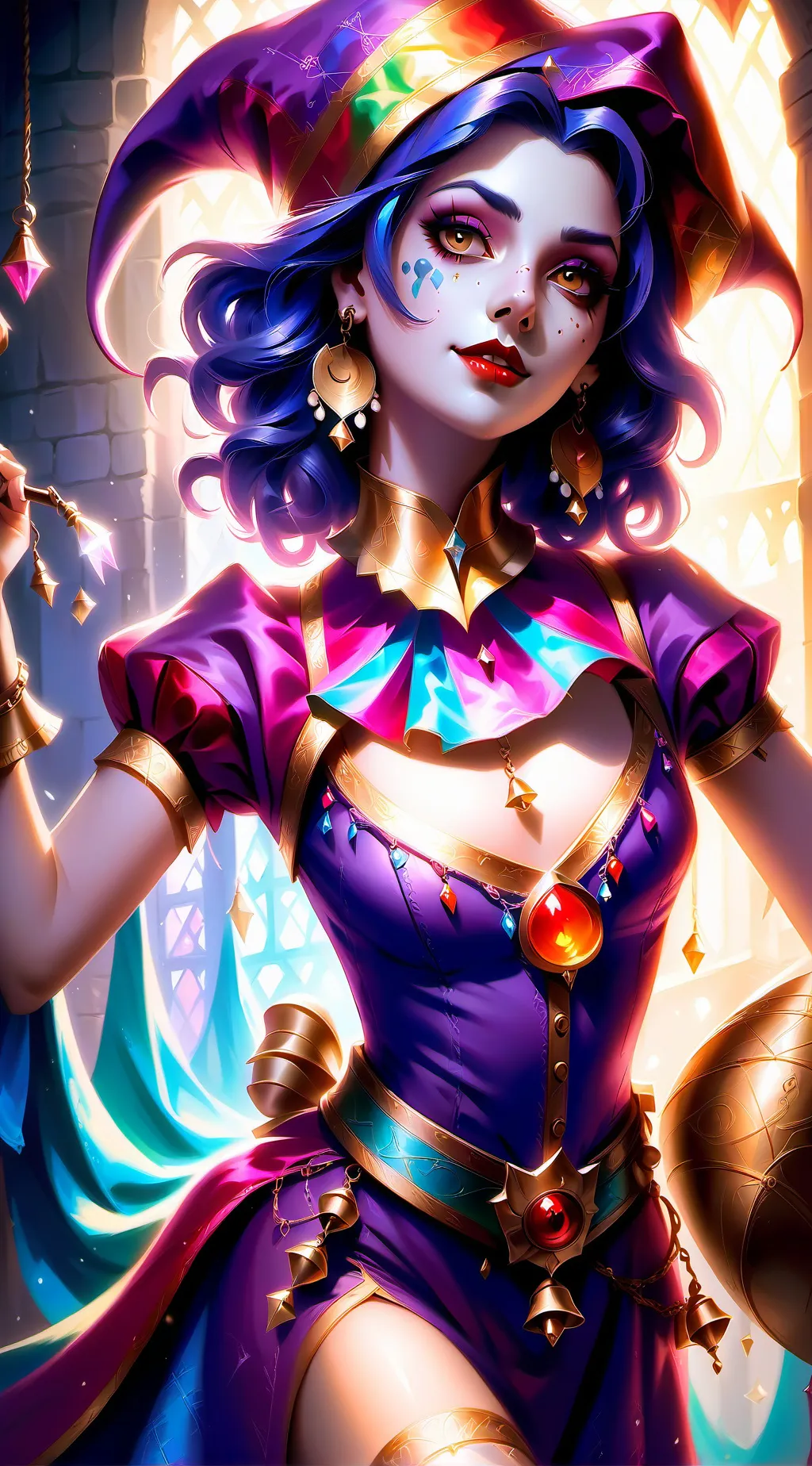 ai character: Nadia Quill background