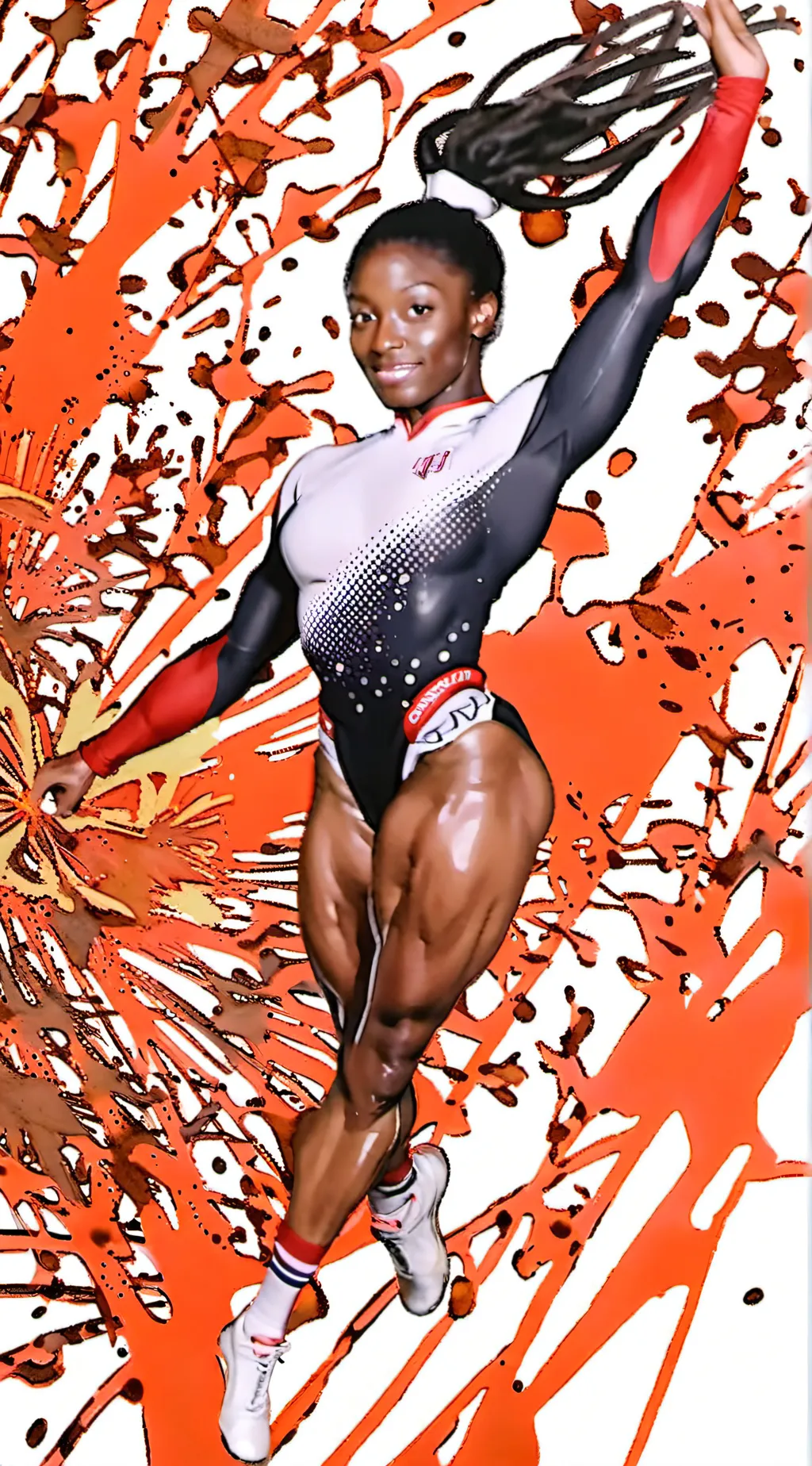 ai character: somone biles background