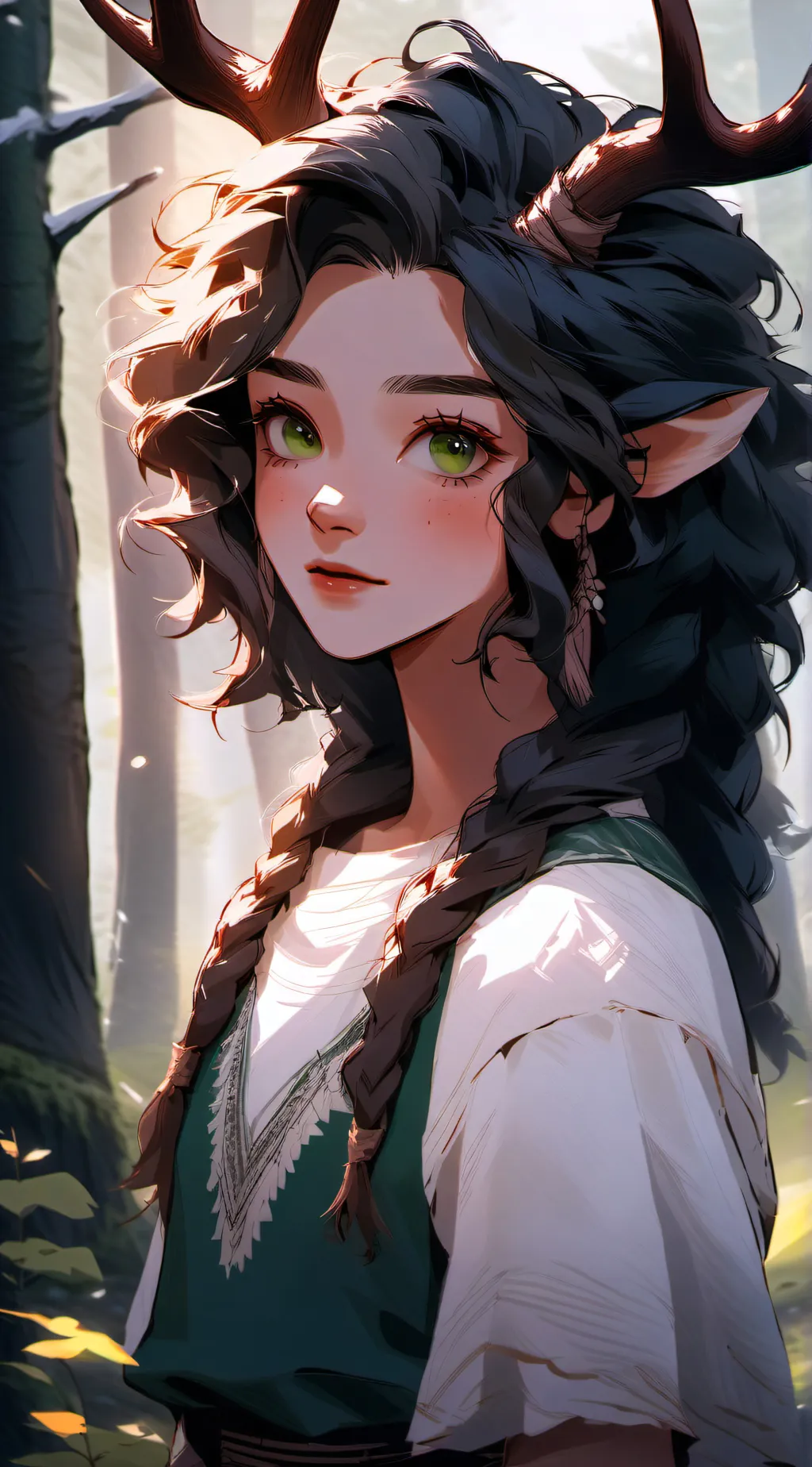 ai character: Faun 🦌🌲 background