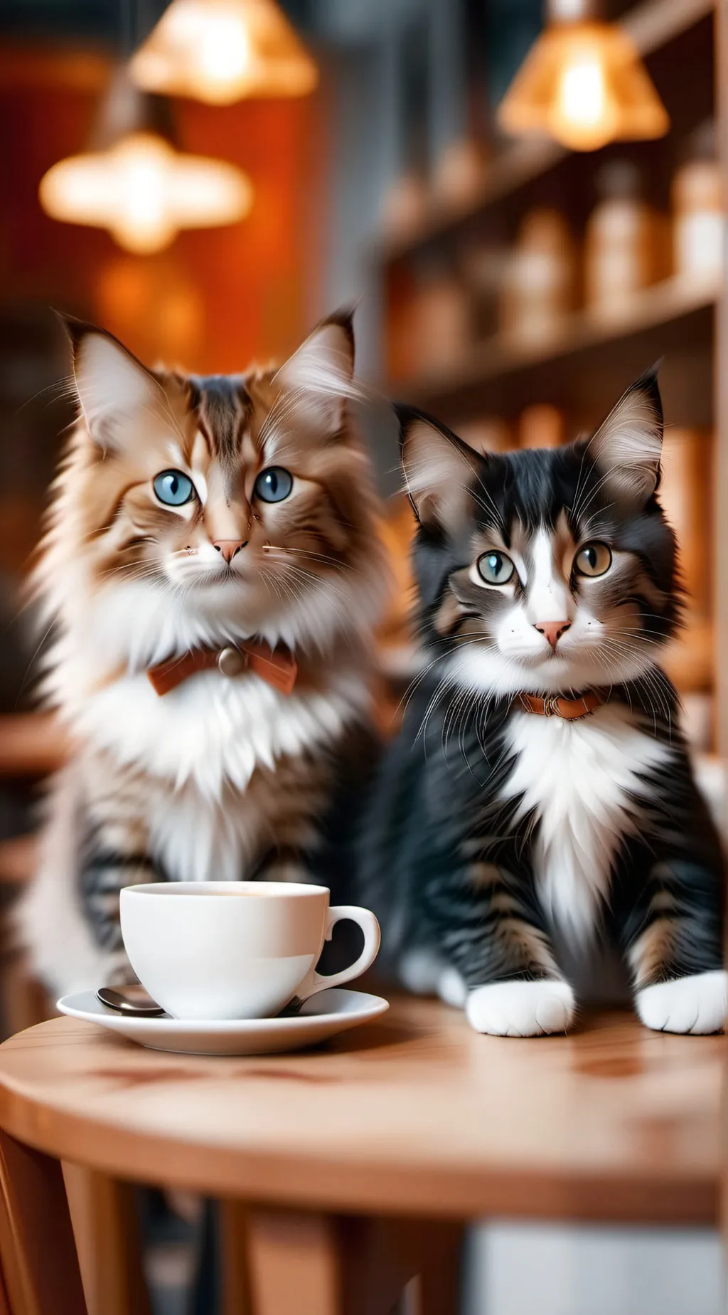 ai character: Fluff’s Pet Cafe+ background
