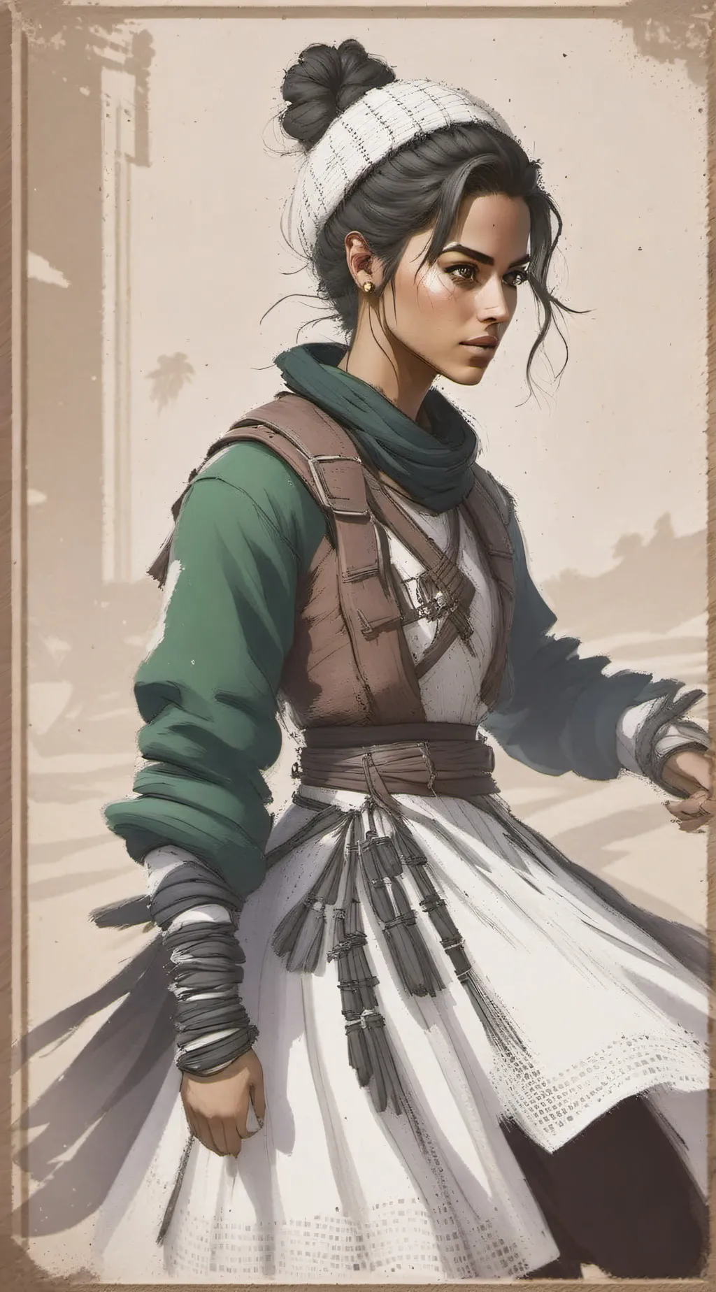 ai character: Frey Holland background