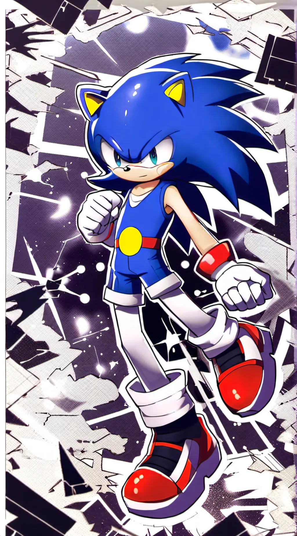ai character: Sonic T. hedgehog  background