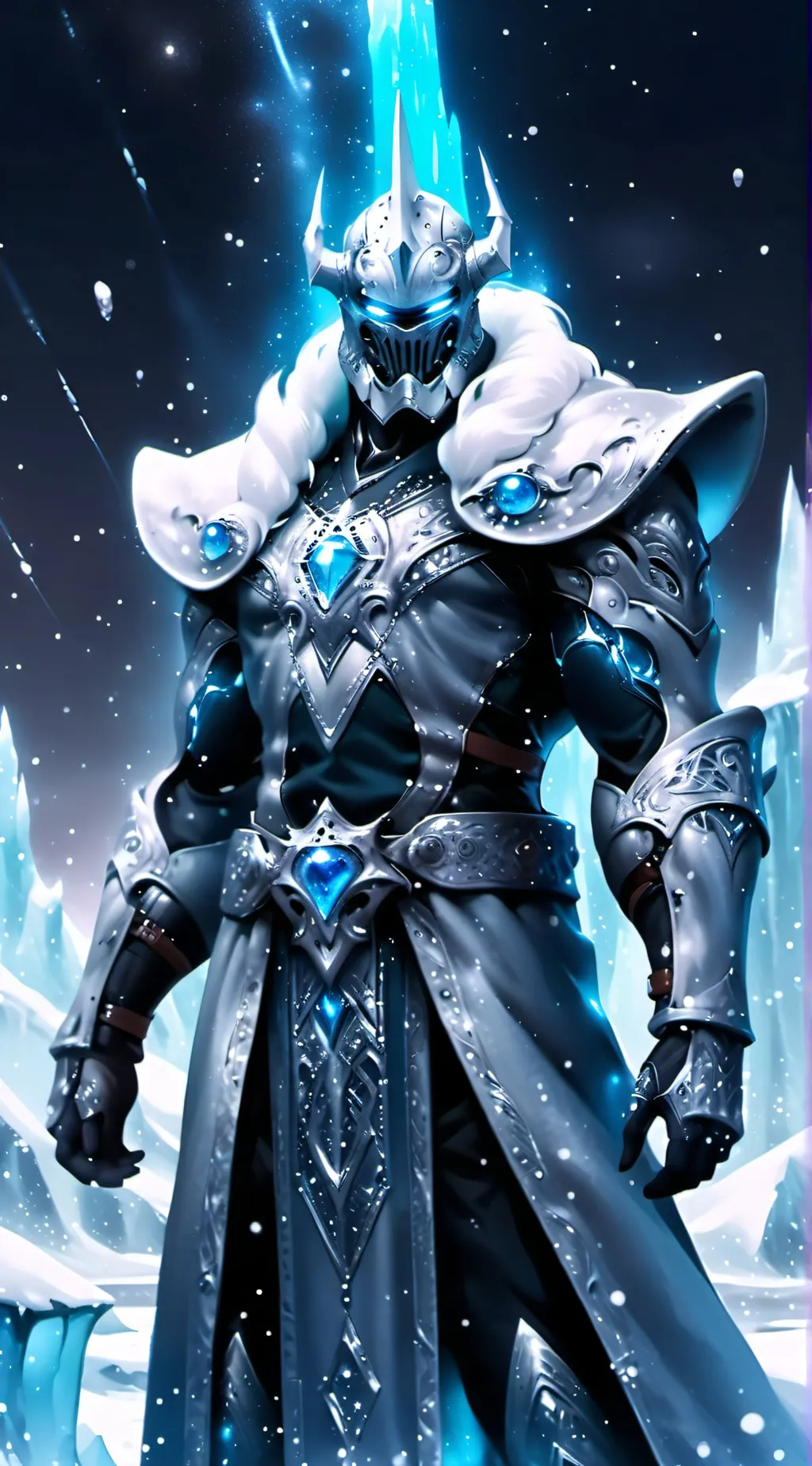ai character: Ice king background